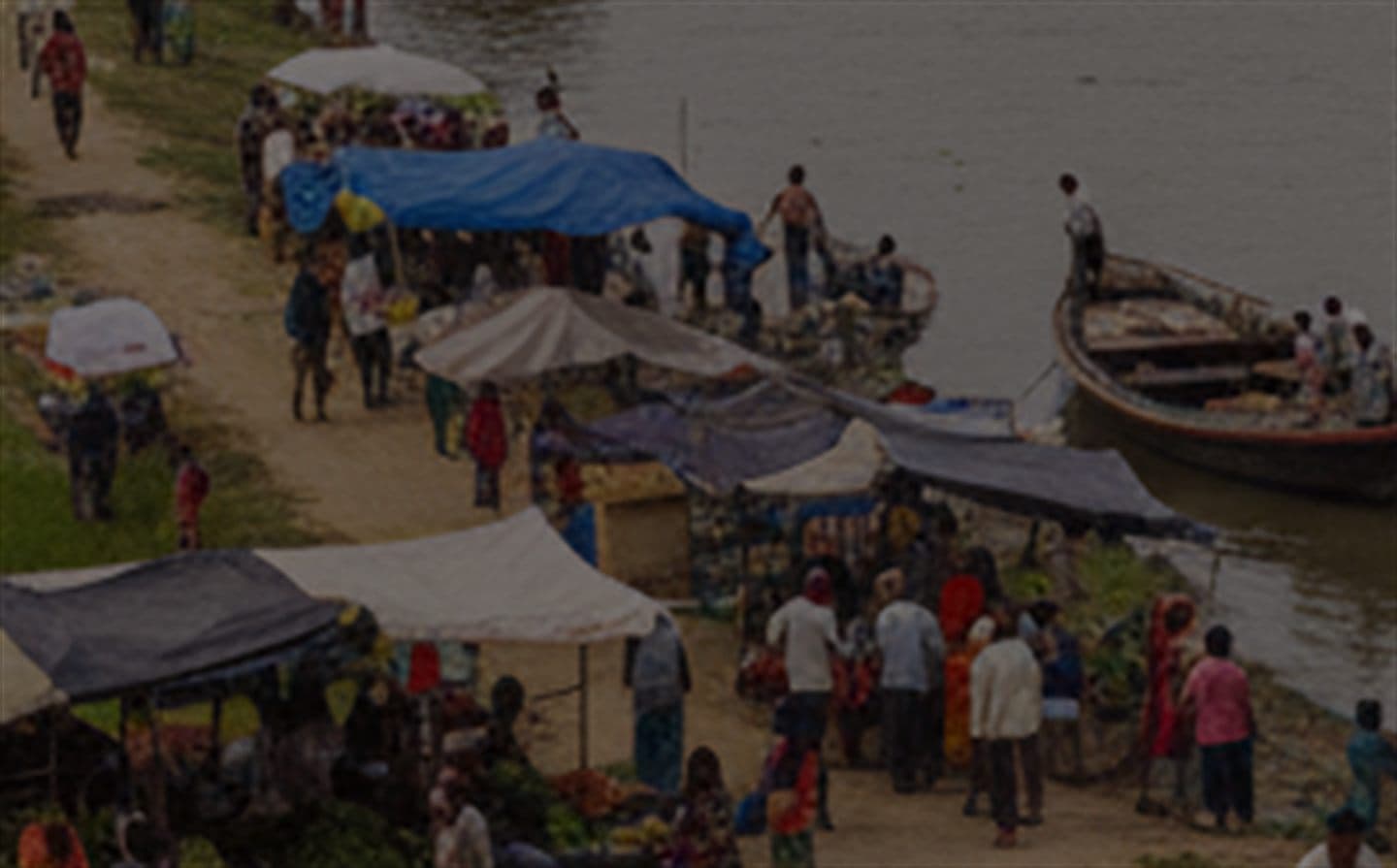 Riverside life in Bangladesh